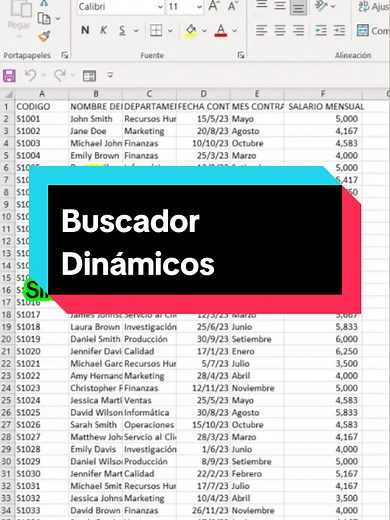 Crea un Buscador Dinámico en Excel Fácil y Sin Macros