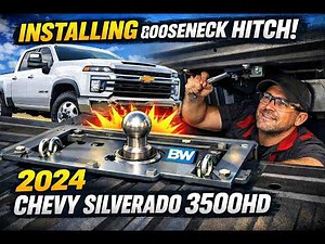 Installing B&W Gooseneck Hitch in 2024 Chevy Silverado 3500HD