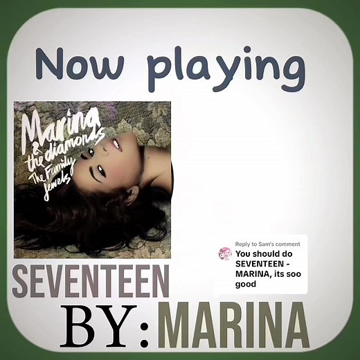 Seventeen Marina Song Lyrics with Meaning