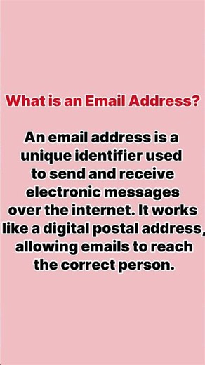 What is an Email Address? #computereducation#Email #EmailAddress #gmail