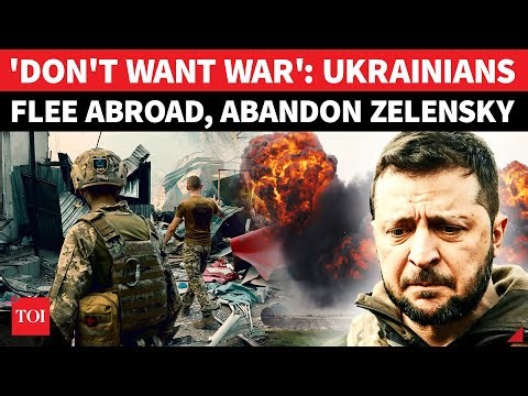 Ukrainians Flee Zelensky Army Via Gas Pipelines, Refuse To Fight Russia; Mass Exodus To Europe
