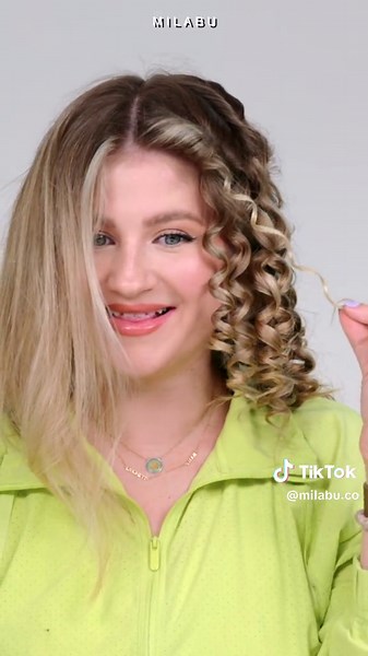 Curling My Hair with new T3 .5 inch barrel. #milabu #hairtools #hair #t3