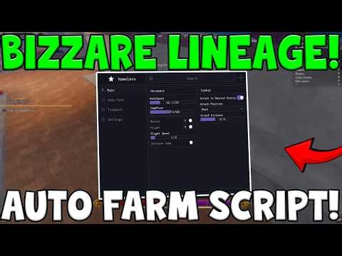 Bizarre Lineage Script 2026 – OP Auto Farm + Auto Spin (FAST XP GUI)