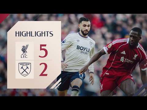 Liverpool 5-2 West Ham | Premier League Highlights