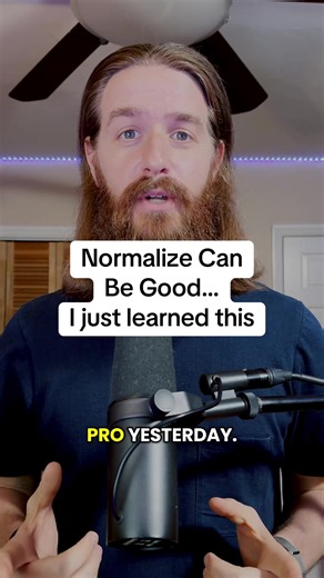 This is the only time I would use the normalize function but it is a game changer #mixingtutorial #mixingtips #logicprox #logicpro #musicproduction