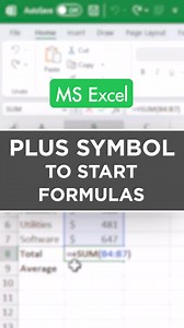 Useful tip in using Plus Symbol to start formulas. #excel #excelformulas #ExcelCampus | Excel Campus