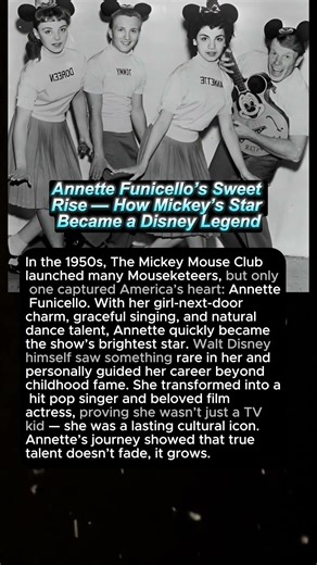 Annette Funicello’s Sweet Rise — How Mickey’s Star Became a Disney Legend ✨🎬