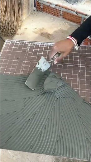 How to Spread Tile Adhesive Correctly | Notched Trowel Technique for Perfect Tile Installation