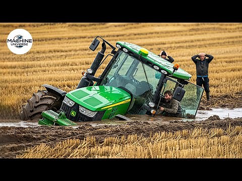 Unbelievable Tractor Stuck in Mud Moments | Extreme Heavy Equipment fails #18