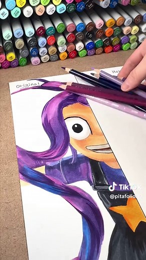 Drawing Lily Lovebraids from Poppy Playtime 5