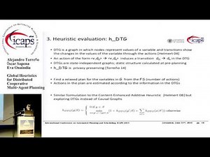 ICAPS 2015: "Global Heuristics for Distributed Cooperative Multi-Agent Planning"