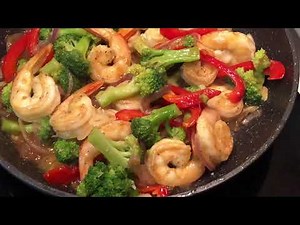 SHRIMP BROCCOLI in Oyster Sauce