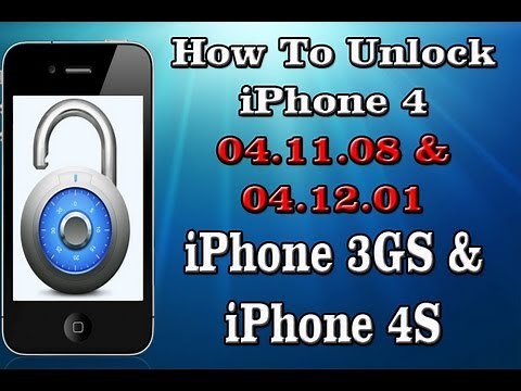 FREE Unlock ANY iPhone 4 04.11.08/04.12.01, iPhone 4S and iPhone 3GS