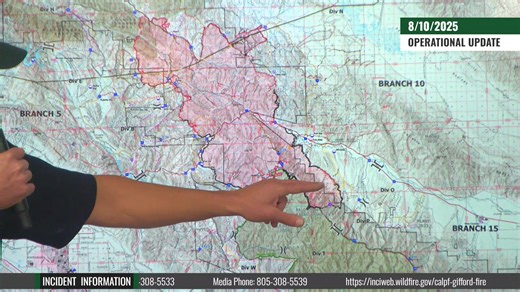 #GiffordFire August 10, 2025 California Interagency Incident Management Team 5 Operations Section Chief Spencer Andreis presents an update on the current fire situation. | U.S. Forest Service - Los Padres National Forest