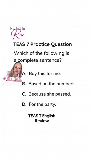 TEAS 7 English Practice Questions for Future Nurses