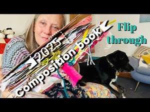 Art journal flip through Comp book #ideas #flipthroughfriday