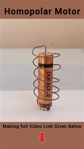 Make a Simple Homopolar Motor #diyprojects #scienceproject #diy