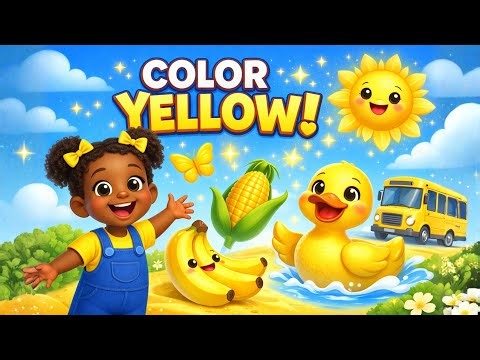 Color Yellow Song 💛 | Learn Colors for Toddlers & Preschoolers