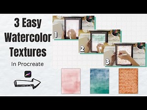 3 Easy Watercolor Textures in Procreate – Perfect for Journaling, Backgrounds & Scrapbooking