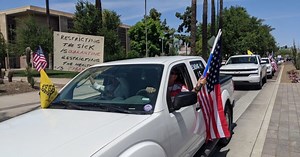 Protesters against stay-at-home order rally at Arizona Capitol