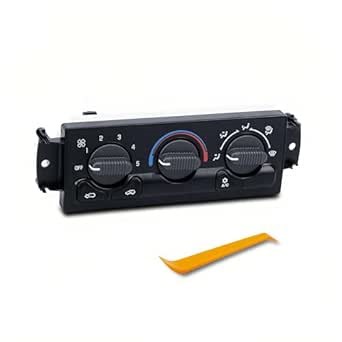 599-266 Climate Control Module Compatible with 1999 2000 2001 2002 GMC Sierra Chevrolet Silverado Avalanche Suburban 1500 2500 3500 Climate Control Panel 15054697 15753264 15-72528 15-72717