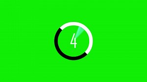 Download seconds countdown timer animation 4k green screen for free