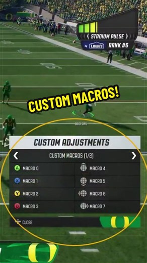 Defense Custom Macros in Madden 27 & College Football 27