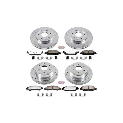PowerStop Silverado 1500 Z36 Extreme Truck and Tow 6-Lug Brake Rotor and Pad Kit; Front and Rear K6560-36 (14-18 Silverado 1500) - Free Shipping