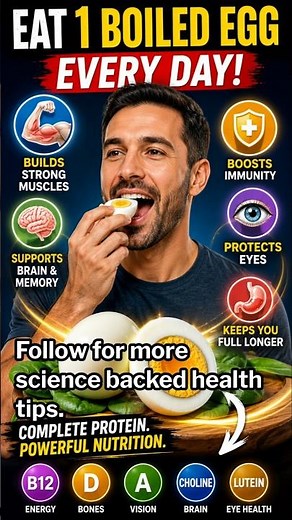 What Happens to Your Body When You Eat 1 Boiled Egg Every Day? | Science-Backed Health Benefits
