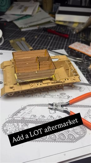 J Anderson on Instagram: "A little work on bergepanzer today! #scalemodel #scratchbuild"