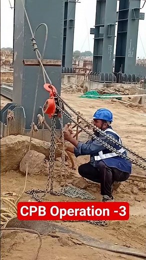 Chain Pulley Block (CPB) Operation – Part 2 🔗🏗️ | Safe Lifting #Shorts