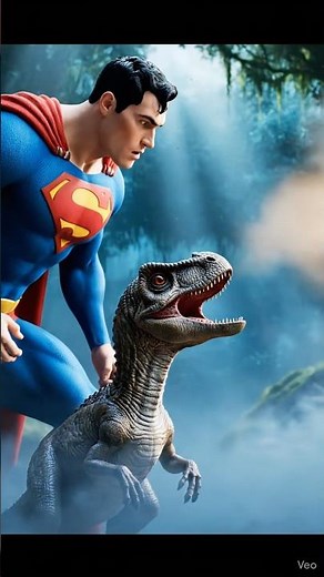 Superman vs Dinosaur 🦖🔥 | Epic VFX Battle | Cinematic Short Video