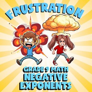 Negative Exponents FRUSTRATION Math Game - No Prep Grade 9 Review