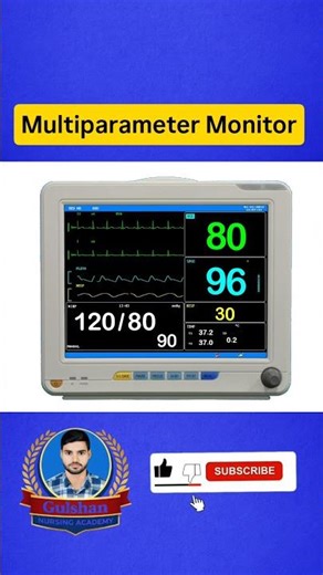 Multiparameter Patient Monitor Explained | BP & Vital Signs Monitoring #shorts #shortsfeed #gnm
