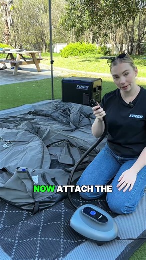 The 12V iSUP blows up more than your paddle board – it also can inflate your Big Daddy Air Swag! 💨