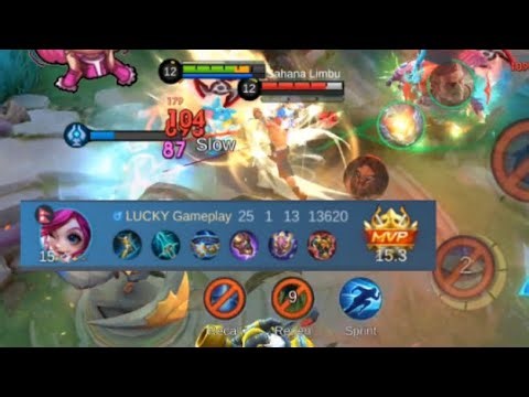 Gusion Legend Skin Gameplay (LUCKY Gameplay) | Mobile Legend Bang Bang 🔫 #live #mlbblive