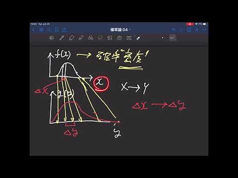 確率論 講義 #004 確率変数の変数変換