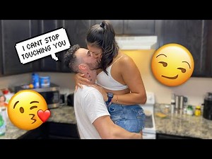 Can't Stop Touching My Girlfriend's Body Prank On Girlfriend