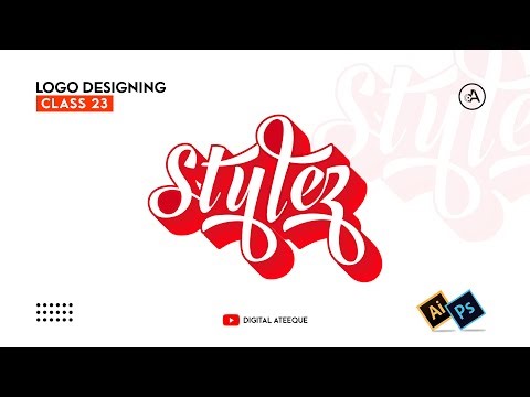Retro Style typography logo in Adobe Illustrator with tips and tricks - Class 23