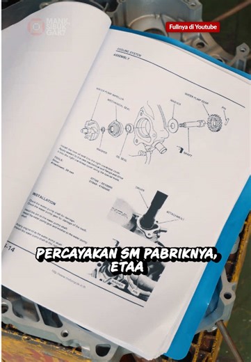 Percayakan pada manual book dari pabriknya🔥 masih ragu mau mulai dari mana? Takut lupa pas pemasangan? Atau baru pertama kali bongkar motor di rumah? Saran mamank mah, beli manual booknya dulu slurr🤙 kalo udh punya mah enak bangettt! Tinggal bongkar pasang tiap bulan mah bebas🫡🫡 betul tidak slurrr?🔥 @SGP MOTORS Full bongkar pasang mesin CBR 150R ada di YouTube mamank🤙 #Cbr150r #cbr150rthailand #cbrthailand #bongkarmesin #restorasimotor