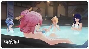 Aether Bath Scene with Raiden, Yae Miko & Mizuki | Genshin Impact 5.4 Livestream