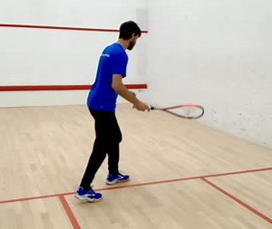 1.3K views · 53 reactions | A simple swing shape and light feet are the foundations for a good volley drop. The racket starts just above the ball and finishes pointing towards the part of the front wall needed for a good shot. The feet move immediately the balls is hit as part of the racket preparation and follow through, they connect together. Also notice the slight transfer of weight forwards which adds purpose to the shot. | Elite Squash | Facebook