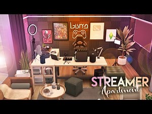 STREAMER'S STUDIO APARTMENT | The Sims 4: Speed Build