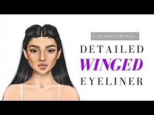 Detailed Black Winged Liner | lanaDelChanel.