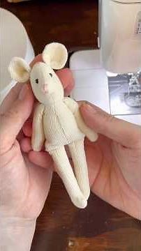 making mice out of all the types of fabric I have - 21 wale corduroy