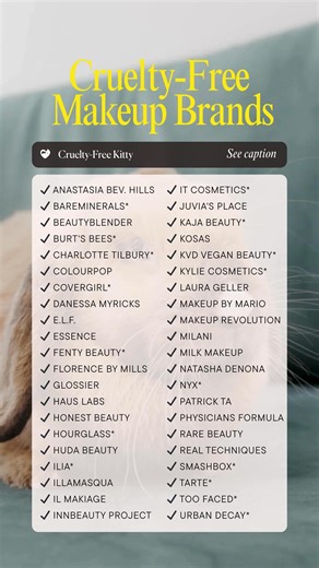 🐰 It’s SO EASY to shop cruelty-free in 2025. Is your favorite brand on this list? All brands listed were vetted for the following: ⚠️ The brand itself doesn’t test finished products OR ingredients on animals ⚠️ Their suppliers don’t test on animals ⚠️ No third parties test on animals on their behalf ⚠️ …ANYWHERE in the world They are CFK-Approved and cruelty-free. Brands with as asterisk (*) are cruelty-free, but they’re owned by a parent company that isn’t. IMPORTANT: This is not the full list