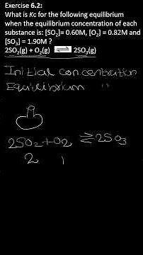Initial concentration and equilibrium concentration