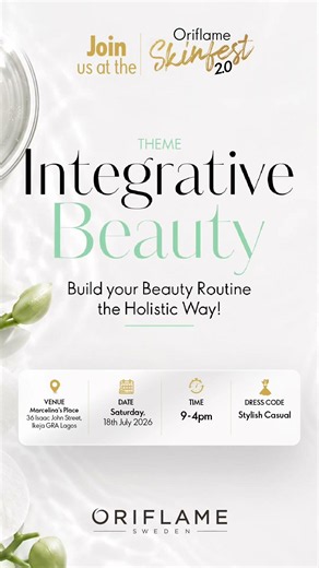 Join us for the Oriflame SkinFest 2.0!