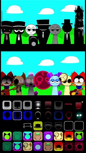 black ⚫ vs pyramixed sprunki duomix #sprunki #duomix #shorts #feedshorts #black #pyramixed #phase