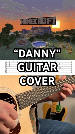 Danny (Minecraft Guitar Cover) #minecraft #music #guitar #cover #shorts